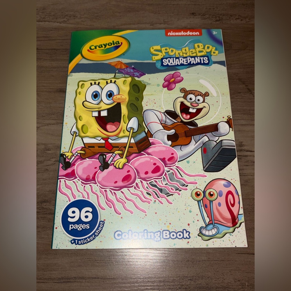Crayola SpongeBob SquarePants Coloring Book w/ Stickers 96 Pages